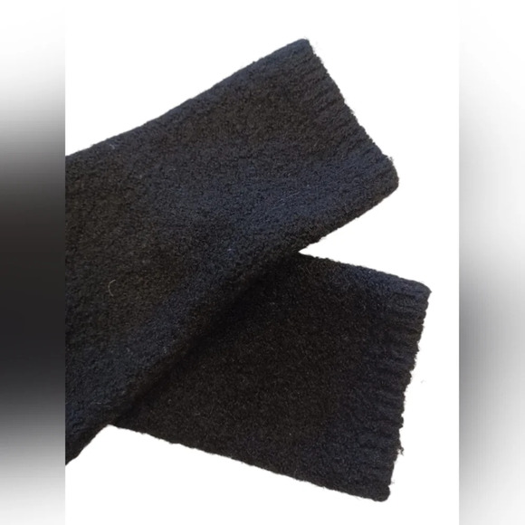 Free People EUC Black LS Cowl Neck Knit Sweater Size Small - Picture 6 of 10